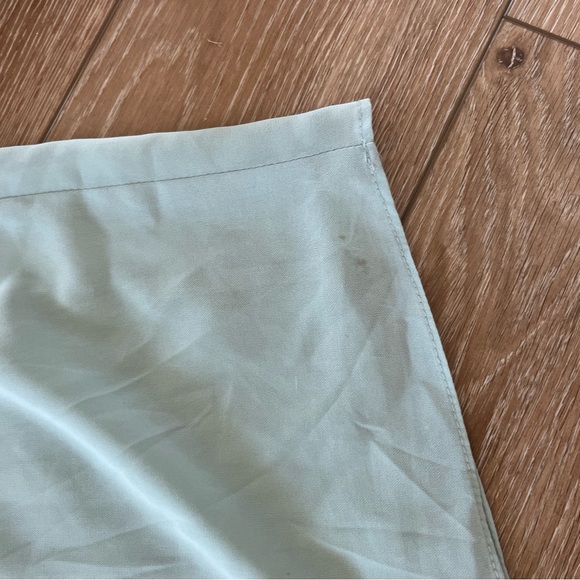 H&M Women's off the shoulder long formal mint green dress size 10 - Picture 7 of 8